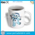 Cute dancing blue bear ceramic mug 2014 christmas gift bear